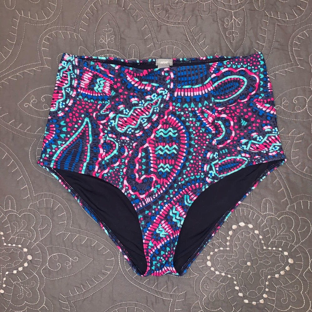 Aerie Hi-Rise Swim Bottoms - Medium